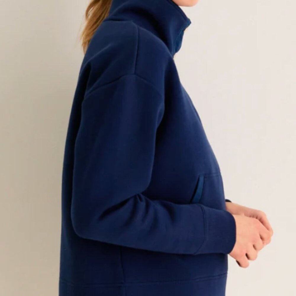 Tnuck Sport Navy Snap Neck Bailey Pullover - Size M - Picture 3 of 6
